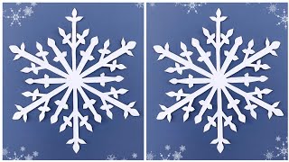 Paper snowflake  How to make snowflakes for Christmas  DIY Snowflake making out of paper [upl. by Schenck245]