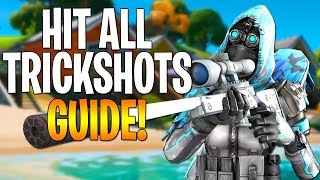 How To Hit Every TRICKSHOT  NO SCOPE in Fortnite Chapter 2  Trickshot Guide [upl. by Yspyg]