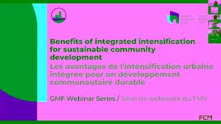 Webinar recording Benefits of integrated intensification for sustainable community development [upl. by Inor]