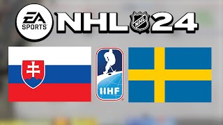 SVK  SWE  NHL 24  MS v hokeji 2024 [upl. by Rhynd]