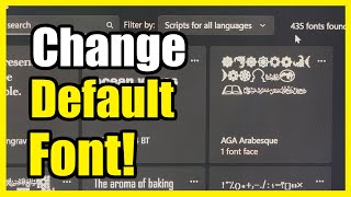 How to Change the Default Font on your Windows 11 PC Settings Tutorial [upl. by Iatnohs]