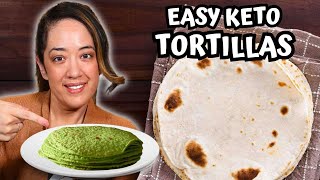 Make These 1 Carb Tortillas With Only 3 Ingredients [upl. by Ahsuatal]