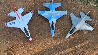 F16 RC minis Face Off In 20 mph wind [upl. by Enirual739]