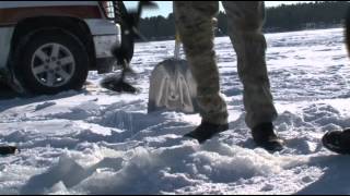 Ice Check for Brainerd Jaycees Fishing Extravaganza  Lakeland News at Ten  January 14 2014 [upl. by Rustice]