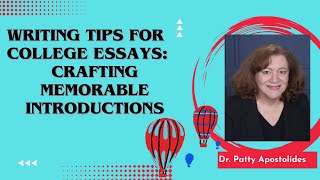 7 Writing Tips for College Essays Crafting Memorable Introductions [upl. by Savinirs]