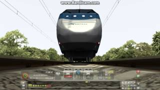 Train Simulator 2013 Exclusive Amtrak Acela Express Train Running Over Camera [upl. by Enial]