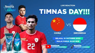 THE DERBY S2 EPS 28 LIVE REACTION TIMNAS DAY  CHINA VS INDONESIA [upl. by Laeria57]