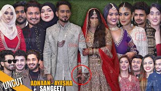 UNCUT  Ayesha Shaikh weds Adnaan Shaikh Sangeet Ceremony  Starstudded Qawwali Night [upl. by Ysiad]