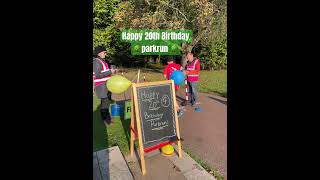 Celebrating parkrun 20th Birthday at rotherhamparkrun 🌳🌳🥳🥳 [upl. by Lawford]