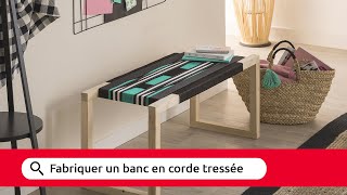 Tuto  Fabriquer un banc en corde tressée 😍✔️ [upl. by Neu]