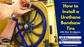 How To Install a Urethane Bandsaw Tire [upl. by Allenaj]