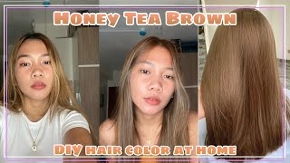 HONEY TEA BROWN HAIR COLOR  USING BREMOD [upl. by Byron]