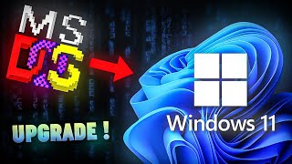 Upgrading From MSDOS to Windows 11 on Actual Hardware [upl. by Maxa]