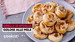 Girelle di sfoglia alle mele i dolcetti golosi e semplici da preparare [upl. by Boardman]