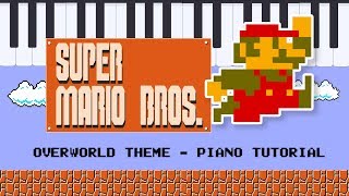 Super Mario Overworld Theme  Simplified Piano Tutorial  Hoffman Academy [upl. by Eibor]