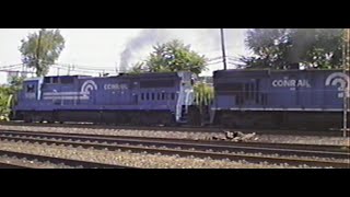 RailFuzz Railfan Video 143  Conrail amp NS scenes recorded at Blandon Belt Jct and Temple PA [upl. by Radnaskela579]