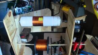 Don Smith 77 Tesla Coil winding setup [upl. by Tenaej]