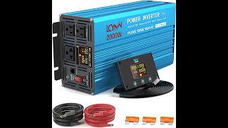 LCYMW 2000 Watt Pure Sine Wave Inverter Review – Pros amp Cons [upl. by Anamor]