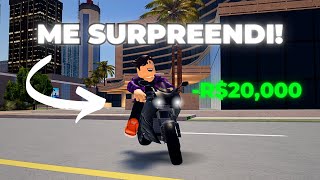 COMPREI A MOTO MAIS BARATA DO DRIVING EMPIRE E ME SURPREENDI Roblox roblox games jogos [upl. by Eiznyl]