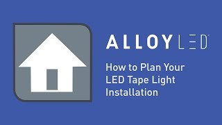 How to Plan a Single Color LED Tape Light Installation [upl. by Murat194]