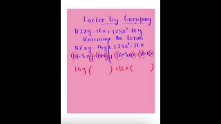 Factor By Grouping Polynomials 4 terms Group Method 03 [upl. by Robma]