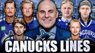 BREAKING DOWN RICK TOCCHETS NEW CANUCKS LINES Training Camp News [upl. by Ailadgim]