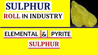 Sulphur Production Process  Elemental Sulphur  Pyrite Sulphur [upl. by Vicki225]