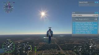 MSFS Bartow FL Airport to Lakeland Linder Helicopter [upl. by Ereynihc]