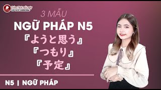 N5  NGỮ PHÁP  3 MẪU CÂU DỰ ĐỊNH  HỌC TIẾNG NHẬT CÙNG NGÂN SAKUMI [upl. by Enrica]