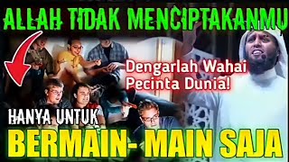 ALLAH TIDAK MENCIPTAKAN MU DENGAN MAINMAIN  SYEIKH MANSUR AS SALIMI [upl. by Prentiss]