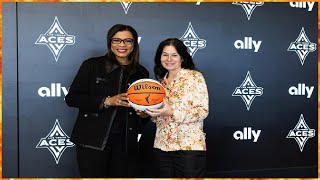 🏀The WNBA has a new Ally Las Vegas Aces and Ally Financial Announce MultiYear Deal Aces Player🏀 [upl. by Petuu498]