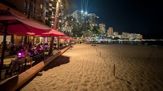 Waikiki Beach Hawaii at Night [upl. by Billi]