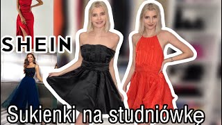 Sukienki na studniówkę z SHEIN Try on haul [upl. by Elwina896]