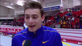 Mondo Duplantis  592m Indoor Collegiate Record [upl. by Lakin483]