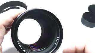 LEICA ライカ Noctilux ノクチルックス 50mm F10 2nd TypeE60 中期  純正フード  UVaフィルター [upl. by Haela281]