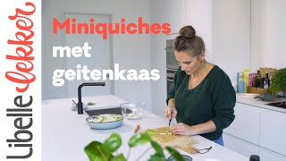 Klaar in 30 minuten vegetarische miniquiches met rode biet en geitenkaas [upl. by Aniratak]