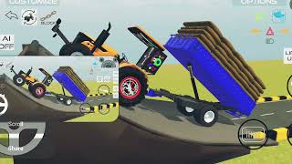 Jhota tractor 🔥 vs 🔥leveler machine gameplay 3D 💯🚩new update simulation game [upl. by Brandice]