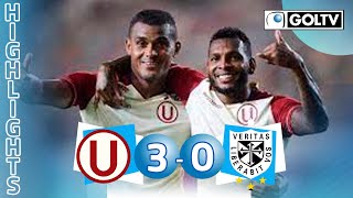 Universitario 3  0 U San Martin  GOLES  Liga 1 Perú [upl. by Daub]