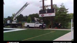 Nevco Video Scoreboard at Edwardsville High School installation [upl. by Eniger275]