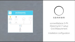 sonnenBatterie  Metering amp CT setup  3Ph Grid Measurement [upl. by Narat]