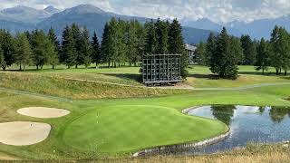 Golf Club CranssurSierre in 90 seconds  a breathtaking experience in Switzerland [upl. by Gabrielli]