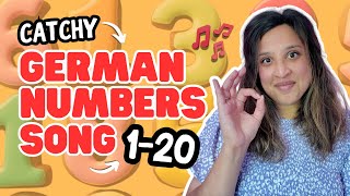 Learn GERMAN NUMBERS 120 in 5 Minutes Catchy Song [upl. by Katina58]