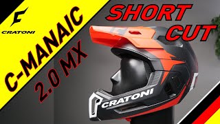 CRATONI CManiac 20 MX Fullface Enduro Downhill Helmet BAD BOY SHORT CUT Vers [upl. by Head]