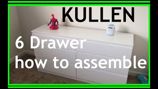 Ikea Kullen 6 drawers Assembly and compare to the Ikea Malm 6 Dresser [upl. by Yve]