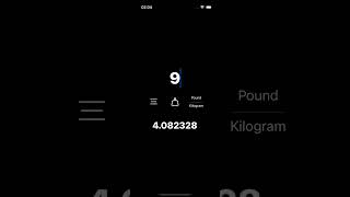 How To Convert Pounds To Kilograms  MiKm iOS [upl. by Symon927]