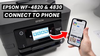 How to Connect iPhone to Epson WF4820 amp WF4830 Using WIFI [upl. by Jadda]