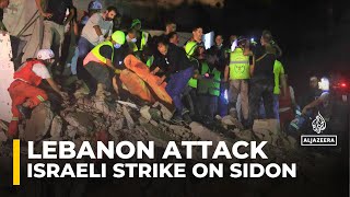 Residents of Lebanon’s Sidon say Israel gave no warning before deadly attack [upl. by Nosneh271]