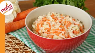 COLESLAW SALATA TARİFİ  NASIL YAPILIR [upl. by Adnala51]