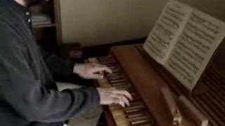 Bach Prelude 2 in C minor from WTCII on a positiv organ [upl. by Bethel]