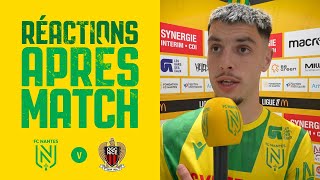 FC Nantes  OGC Nice  la réaction des joueurs [upl. by Mellisent]